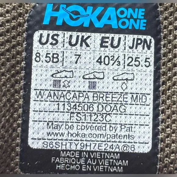 Hoka 🔥 Anacapa Breeze Mid Olive Green Hiking Boots 1134506 DOAG Size 7 7.5 8 - Picture 8 of 8